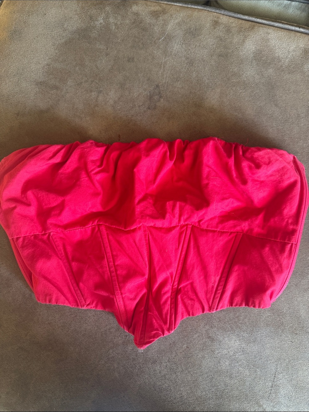 Princess Polly Red Strapless Bustier Top